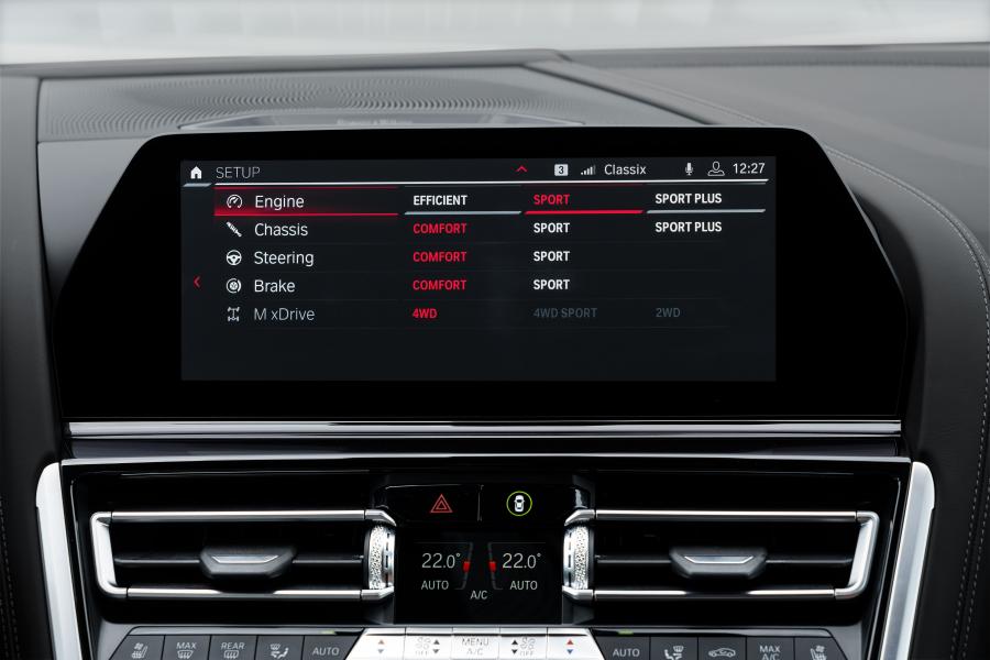 Детали интерьера BMW M8 Competition Gran Coupe (F93) 2019 года  (WW) (фото 75 из 139)